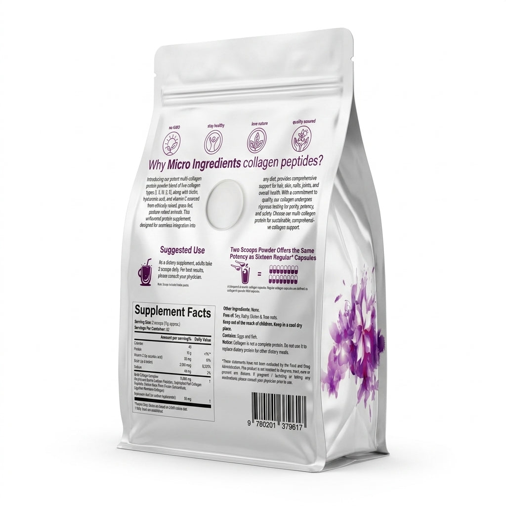 Multi Collagen Peptides 5 tipos 907g unflavored — vista 6