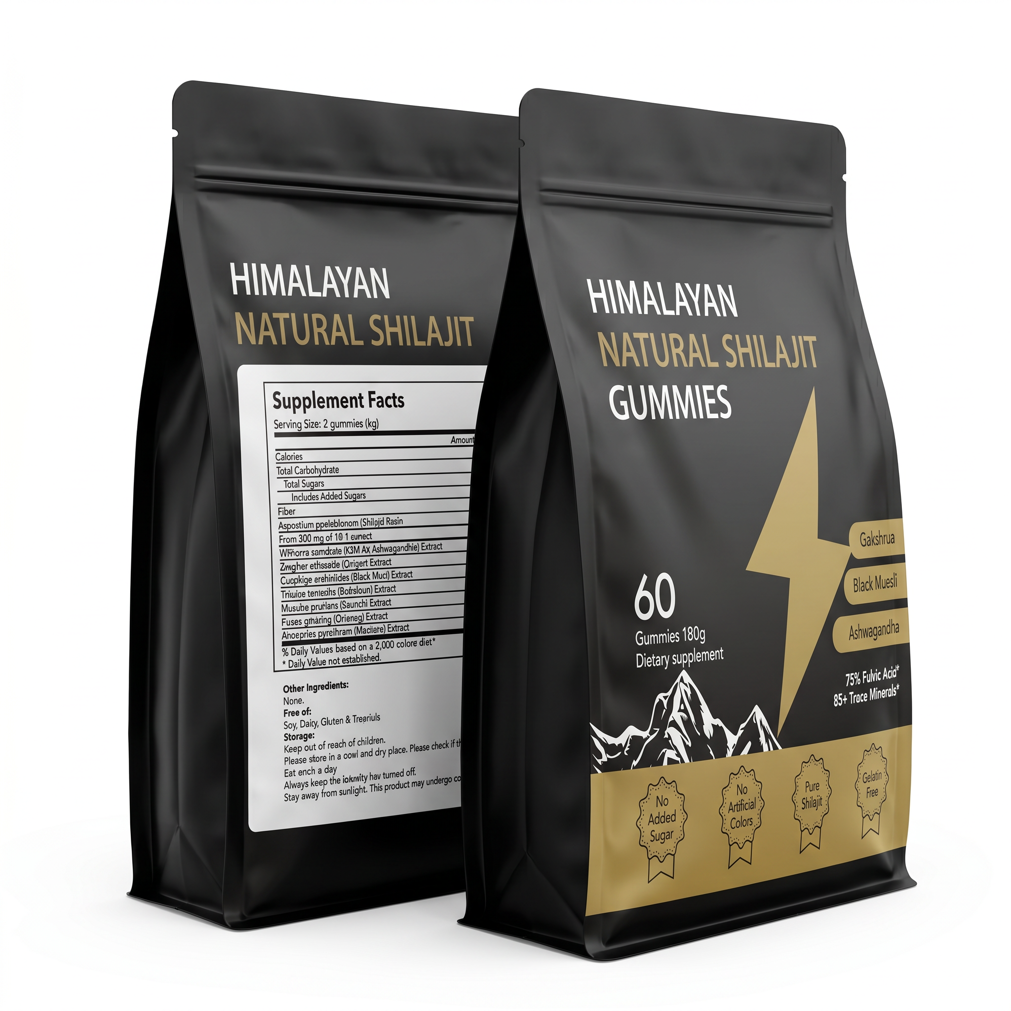 Himalayan Natural Shilajit Gummies 60 unidades 1 mes — vista 4
