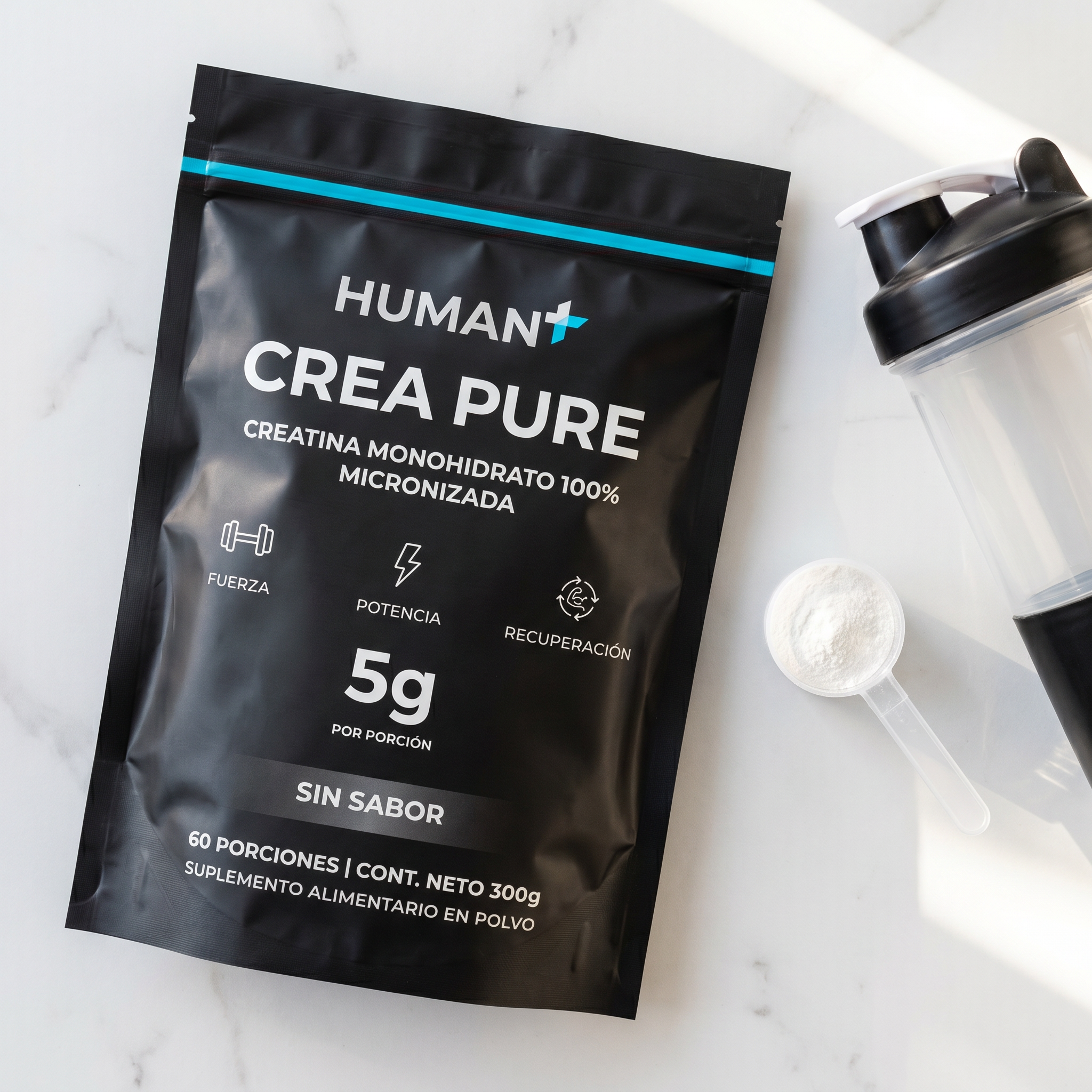 CREA PURE creatina monohidrato 300g HUMAN+ — vista 1