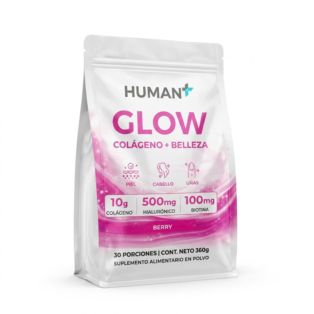 GLOW colágeno hidrolizado biotina 250g HUMAN+ — vista 4