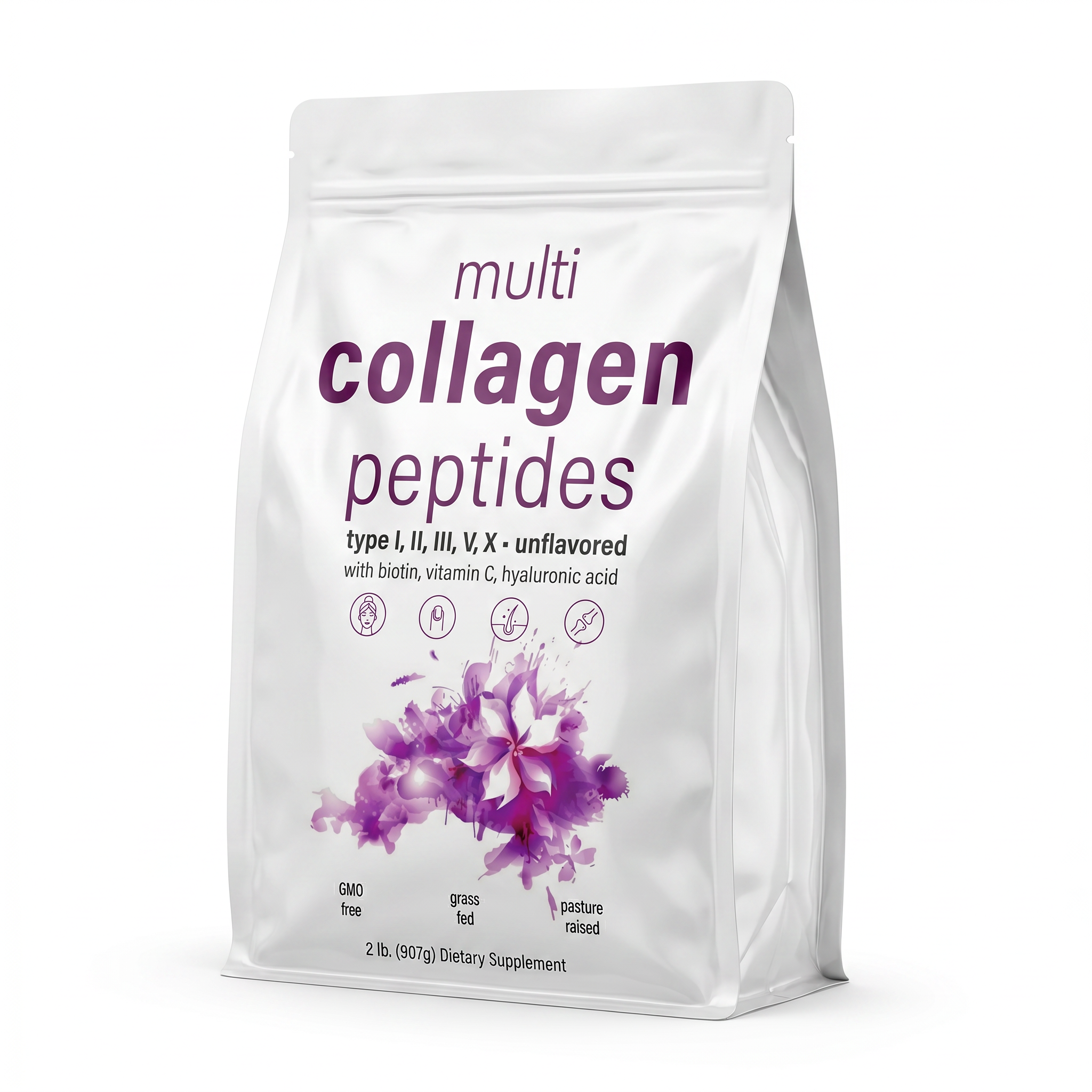 Multi Collagen Peptides 5 tipos 907g unflavored — vista 4
