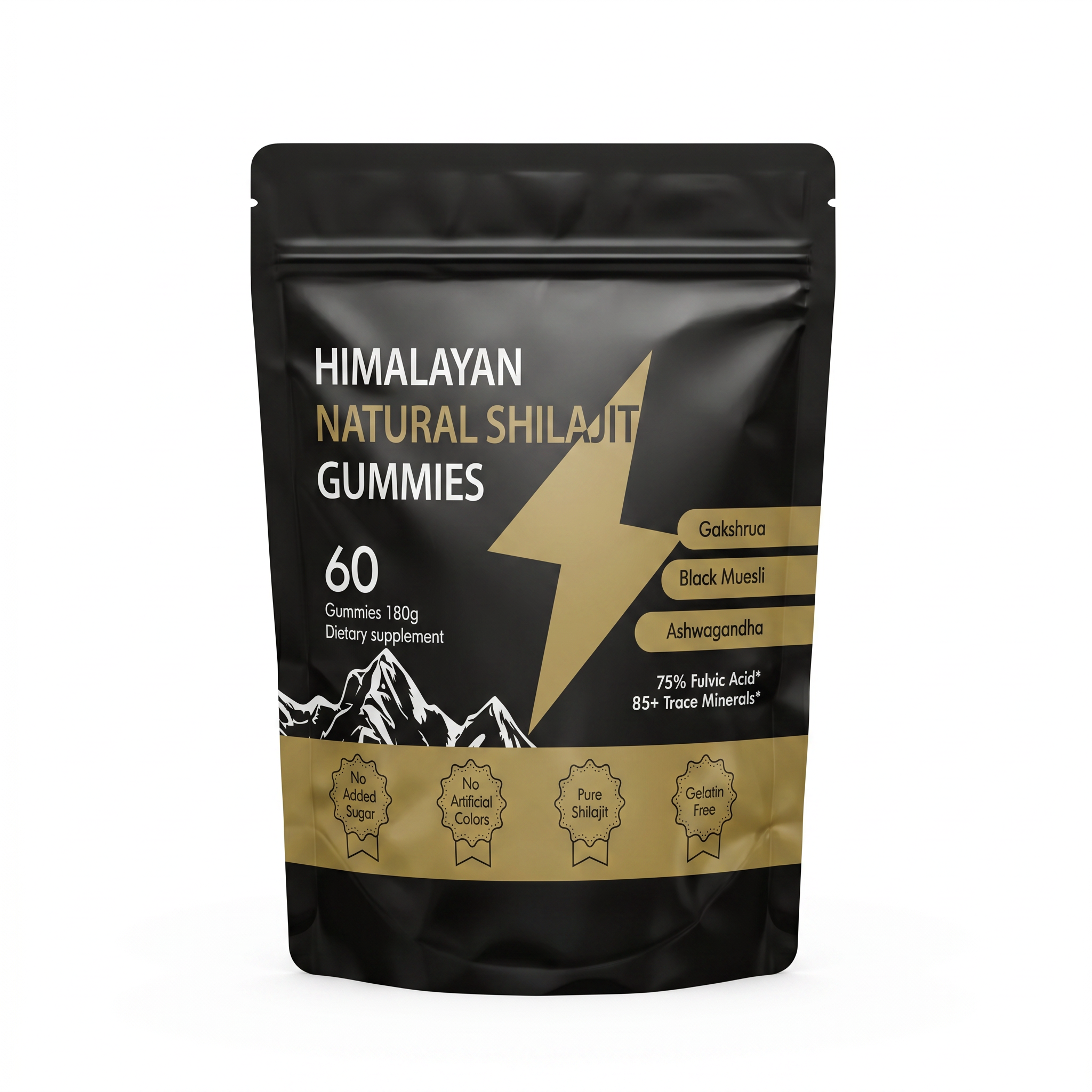 Himalayan Natural Shilajit Gummies 60 unidades 1 mes — vista 2