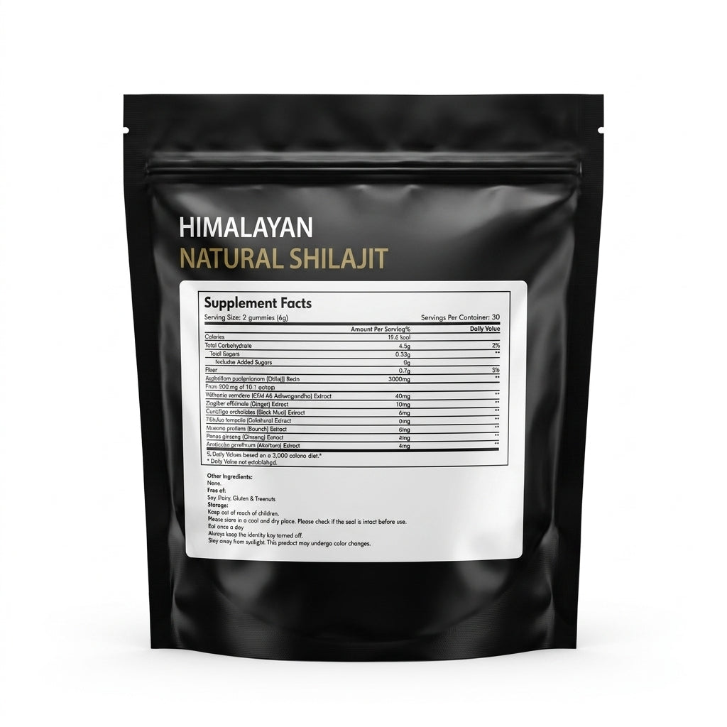 Himalayan Natural Shilajit Gummies 60 unidades 1 mes — vista 5