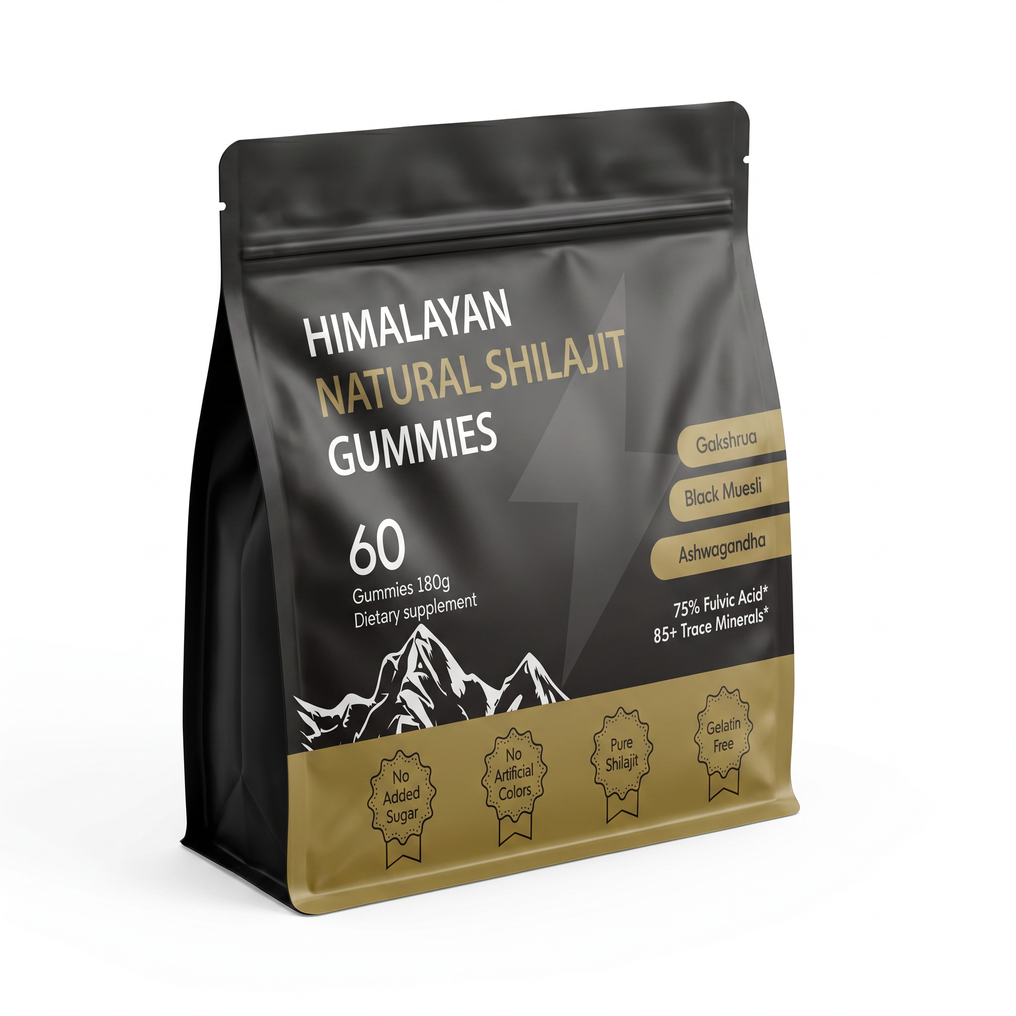 Himalayan Natural Shilajit Gummies 60 unidades 1 mes — vista 3